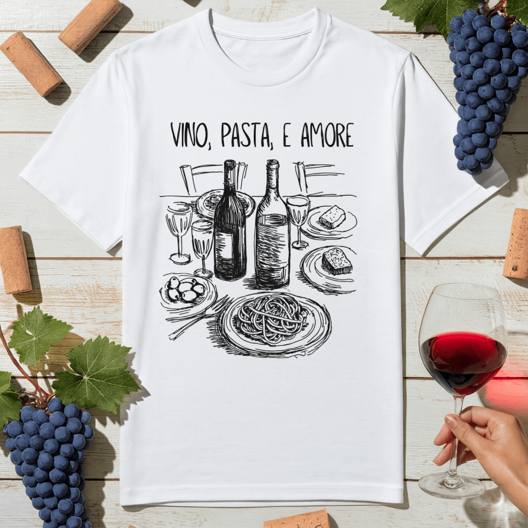 Vino Pasta Love T-Shirt