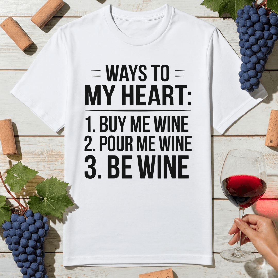 Wine Wins Hearts T-Shirt