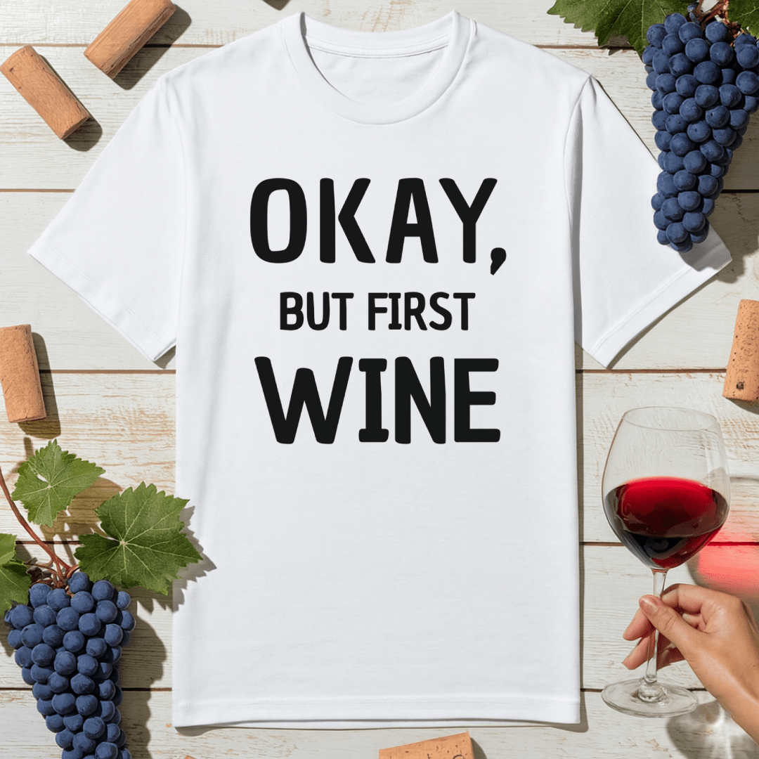 First, Wine T-Shirt
