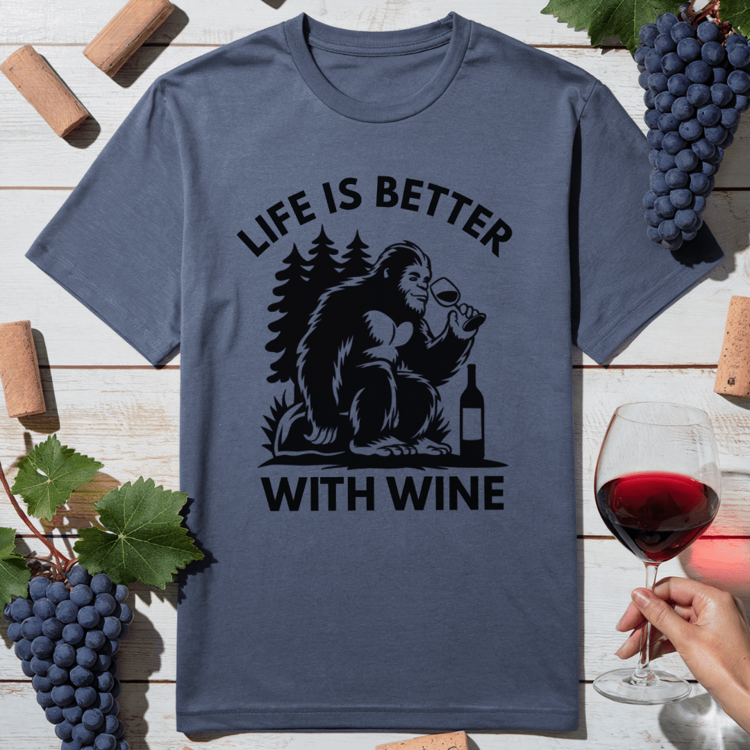 Wine and Sasquatch T-Shirt