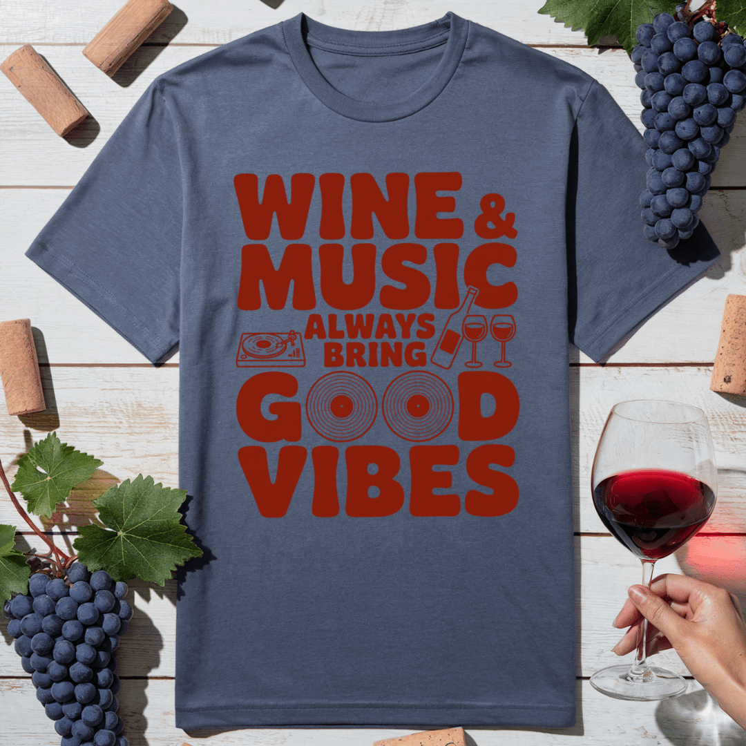 Wine Music Vibes T-Shirt