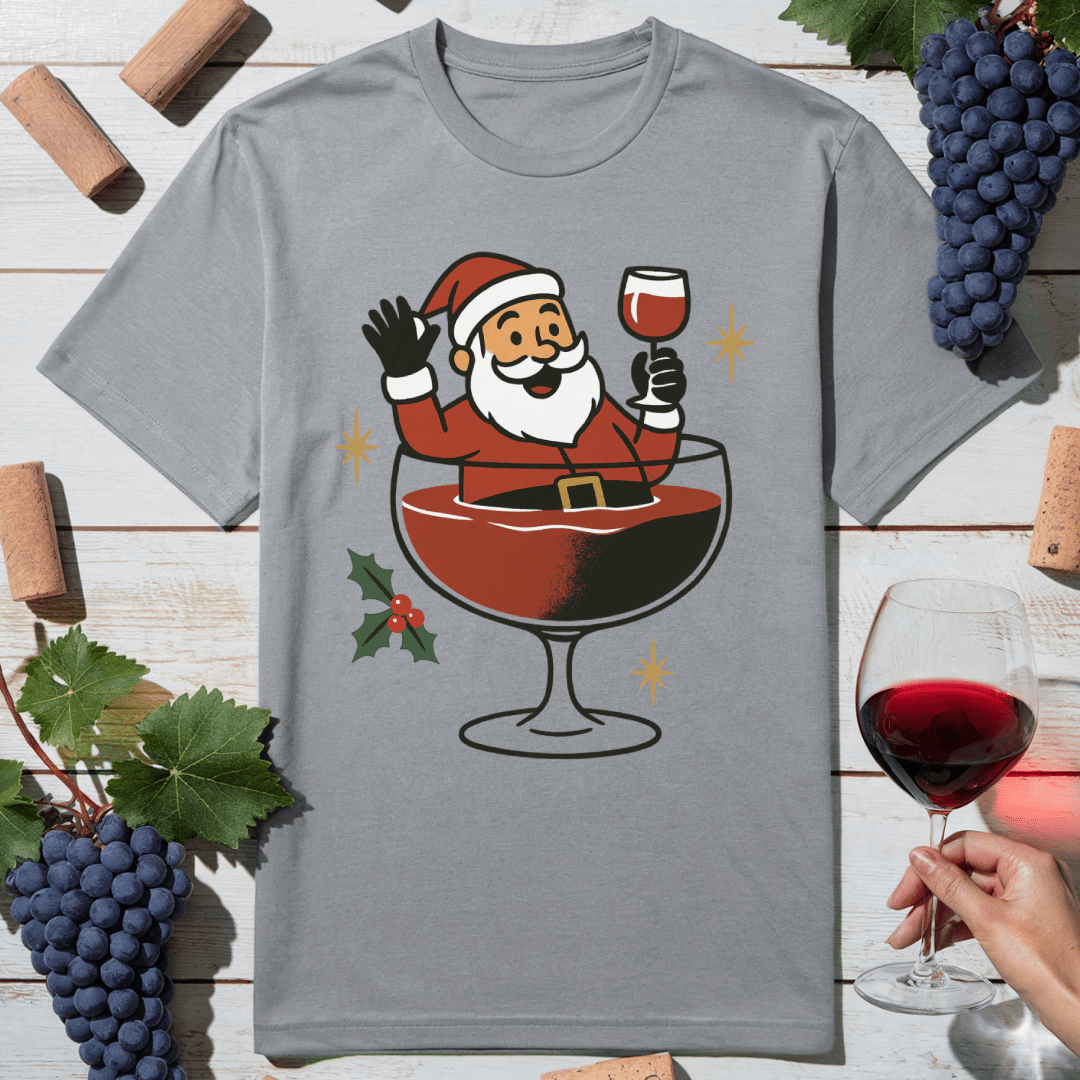 Santa Wine Bath T-Shirt