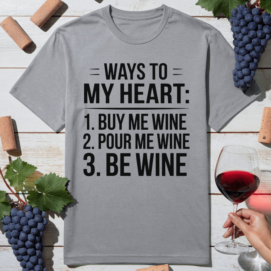 Wine Wins Hearts T-Shirt