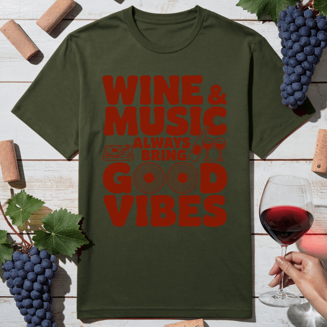 Wine Music Vibes T-Shirt