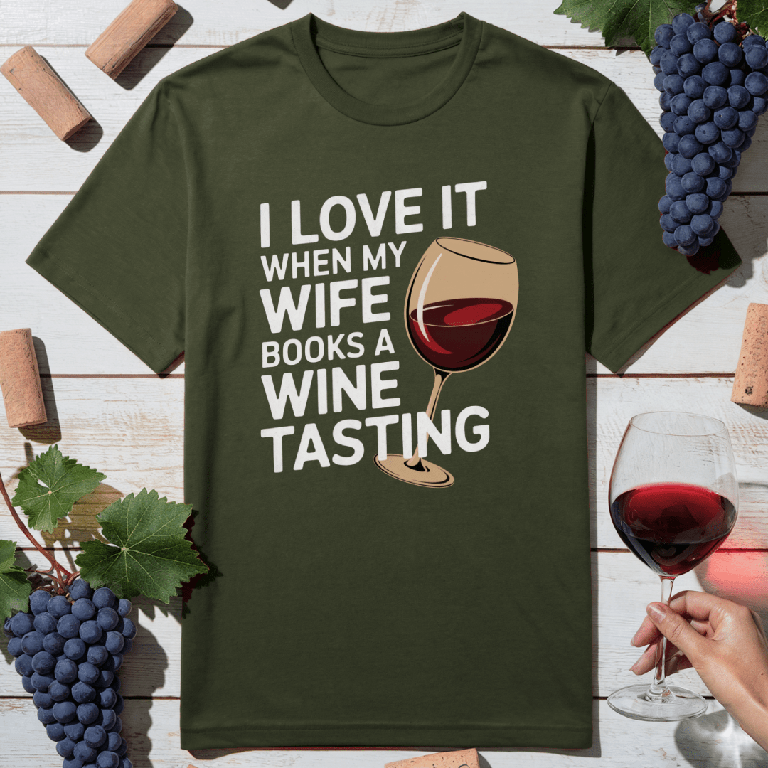 Wine-Obsessed Husband T-Shirt