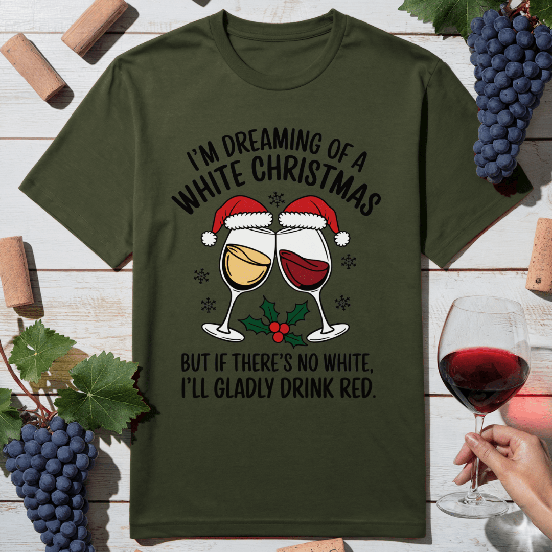 White or Red T-Shirt