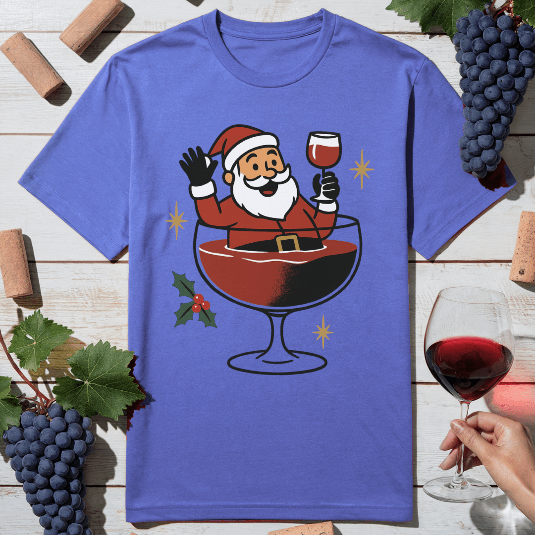 Santa Wine Bath T-Shirt