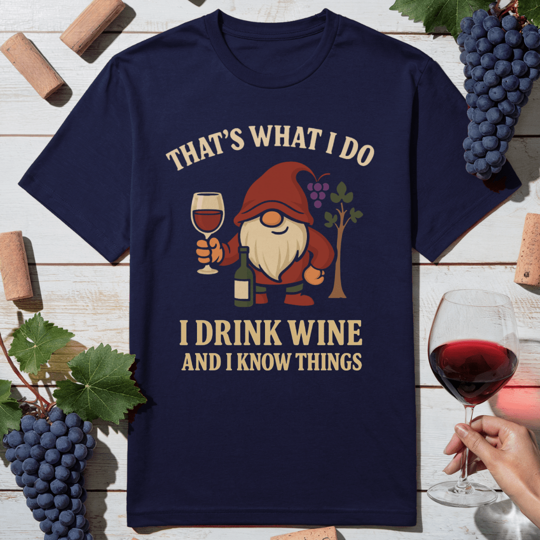 Wine Gnome Wisdom T-Shirt