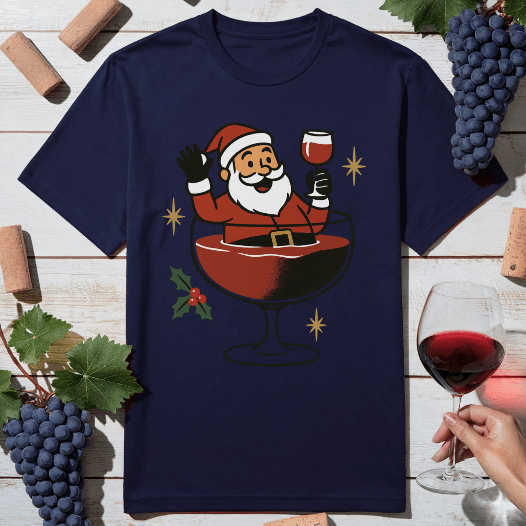 Santa Wine Bath T-Shirt