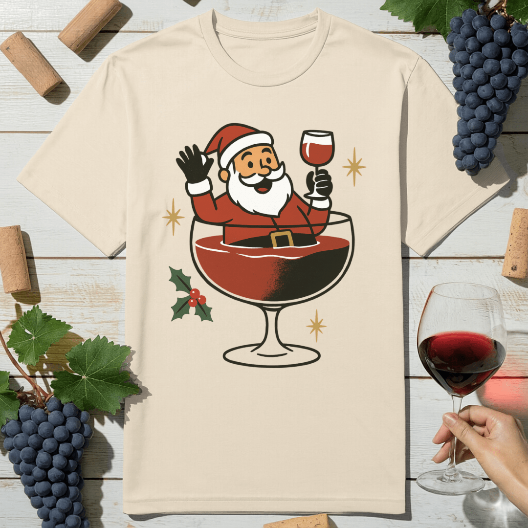 Santa Wine Bath T-Shirt