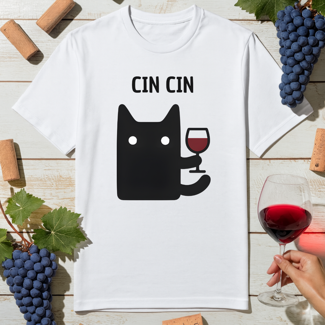 Cheers With Cat T-Shirt
