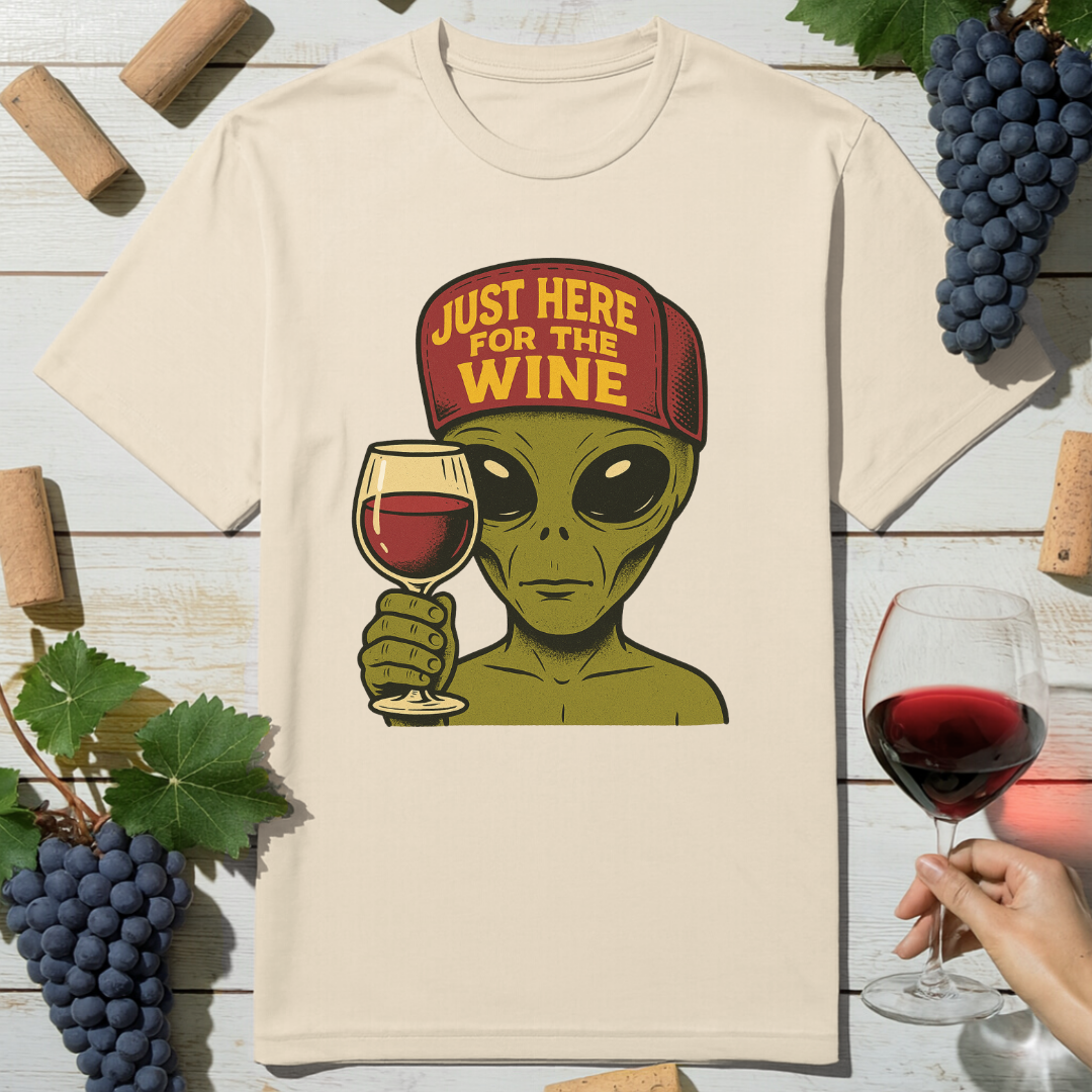Alien Wine Lover T-Shirt