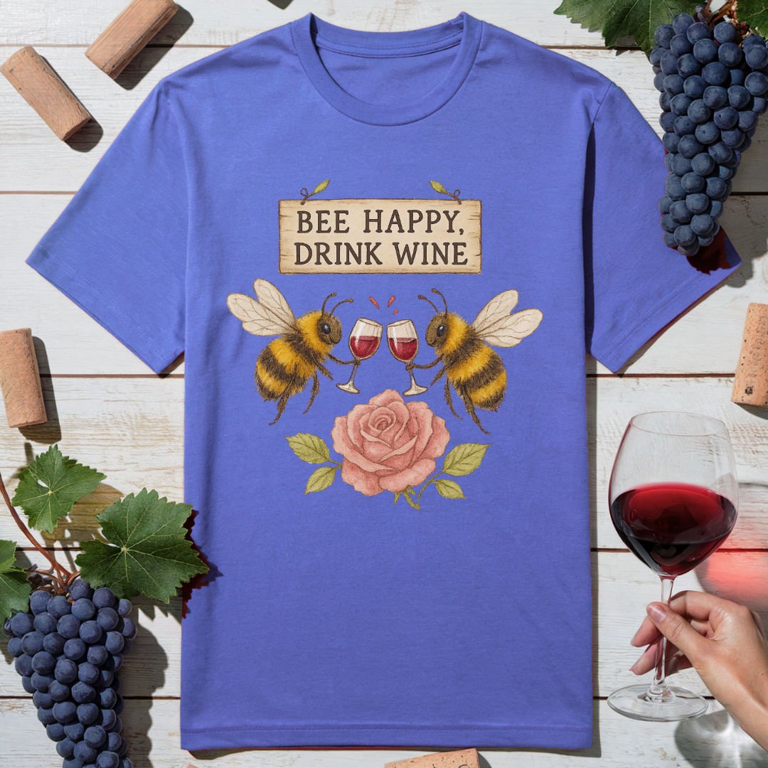 Bee Wine Happy T-Shirt