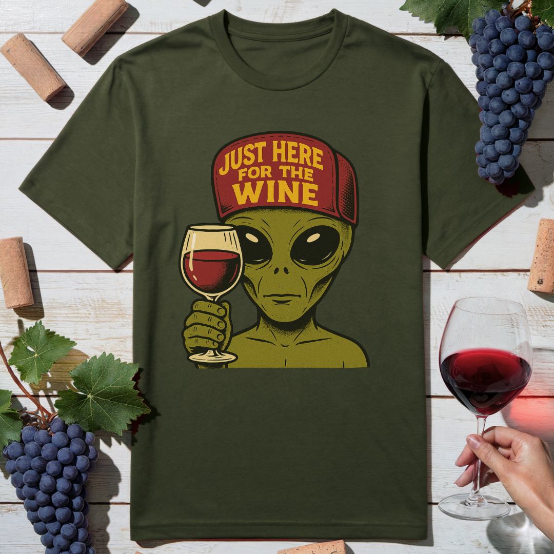 Alien Wine Lover T-Shirt