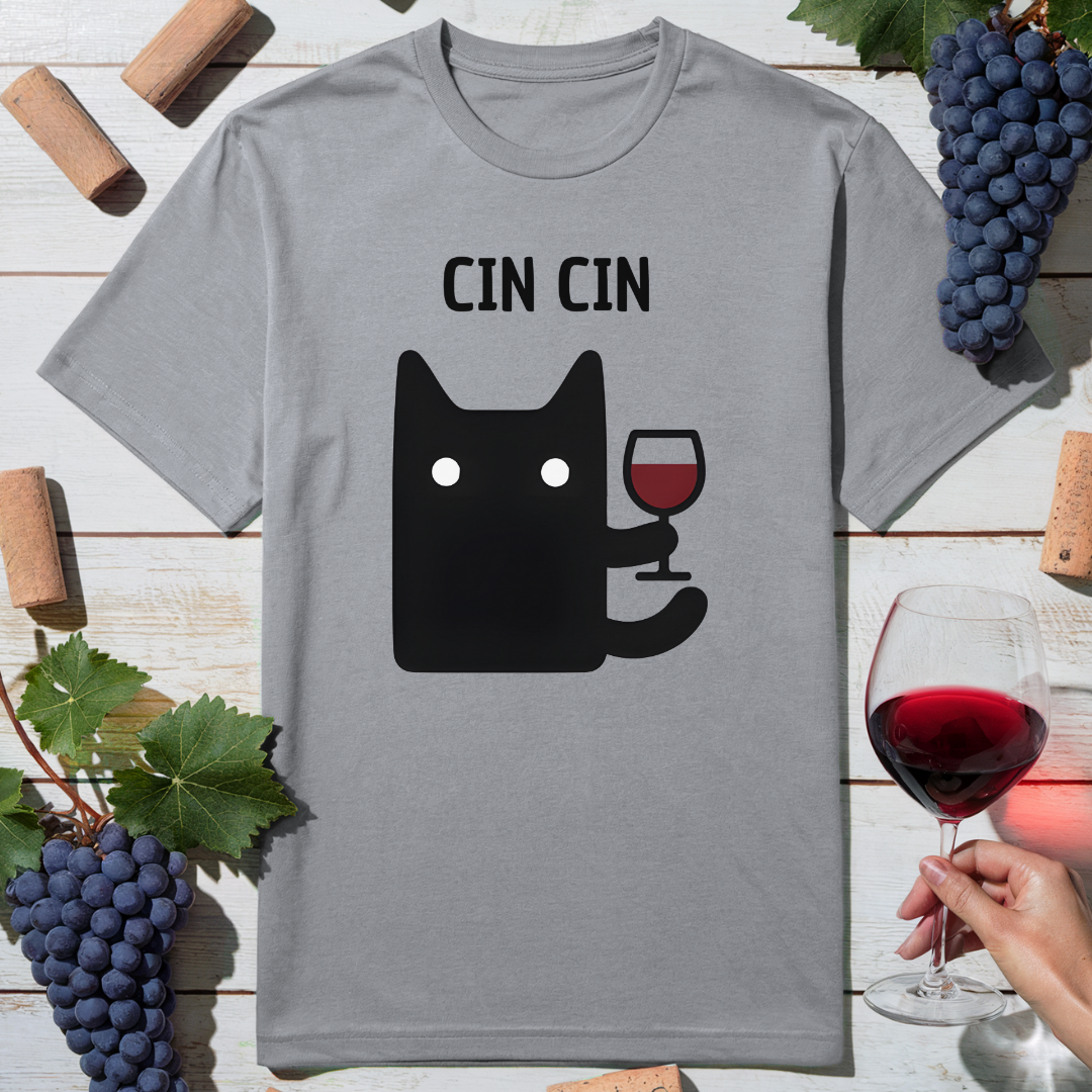 Cheers With Cat T-Shirt