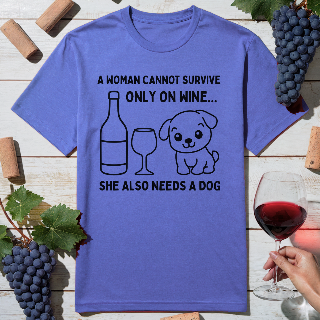 Wine and Dog T-Shirt