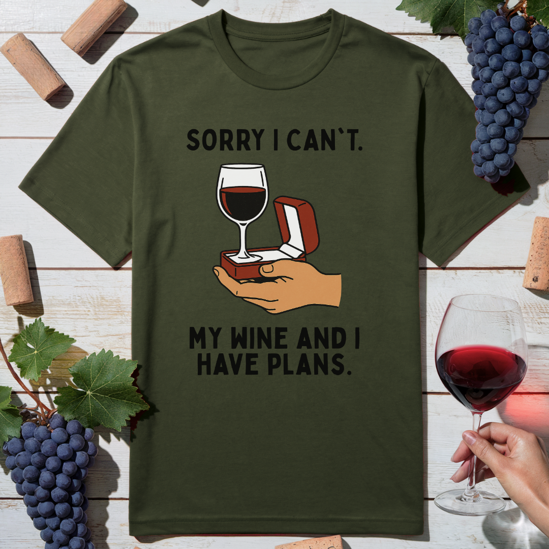 Wine Date Plans T-Shirt