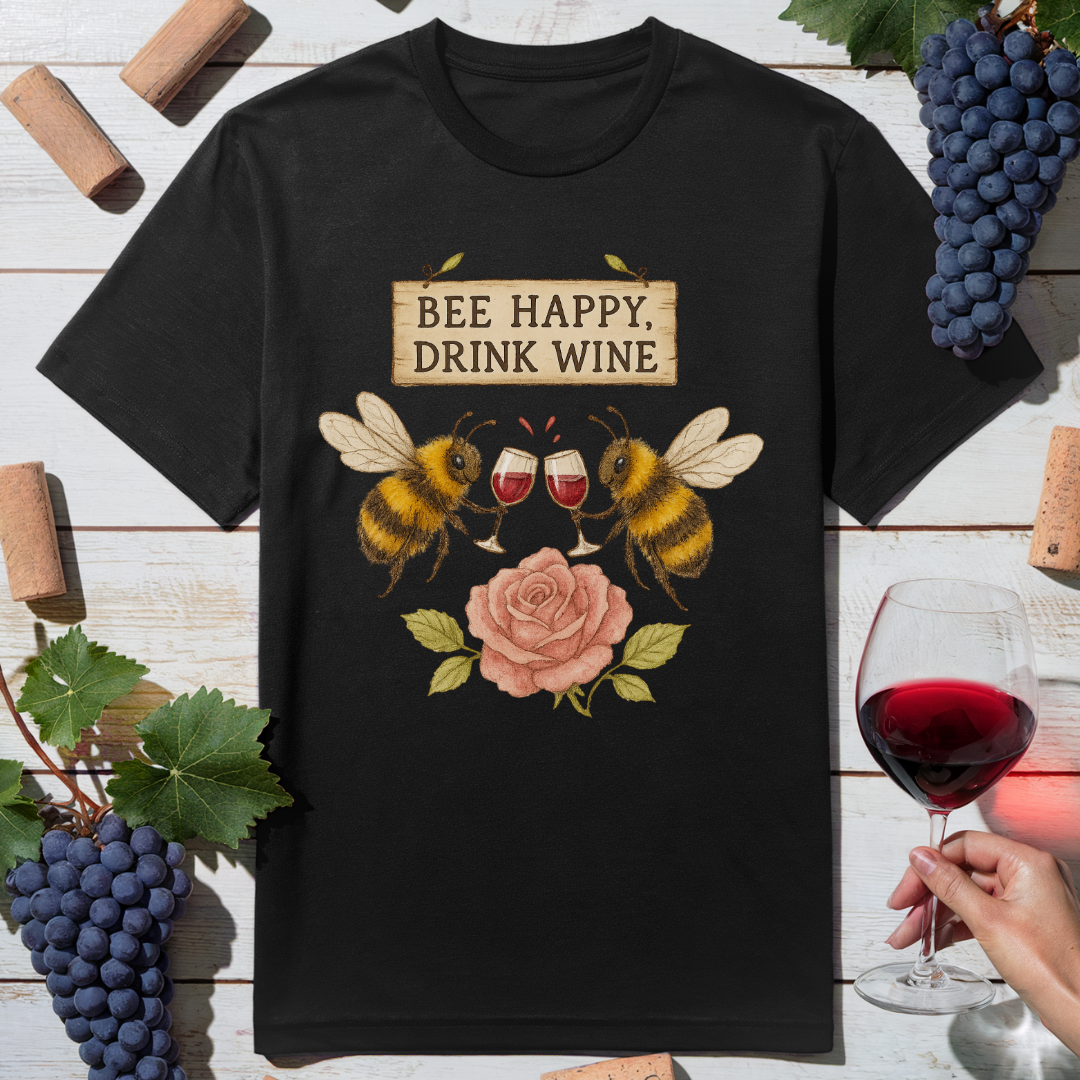 Bee Wine Happy T-Shirt