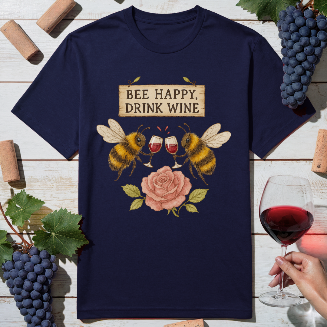 Bee Wine Happy T-Shirt