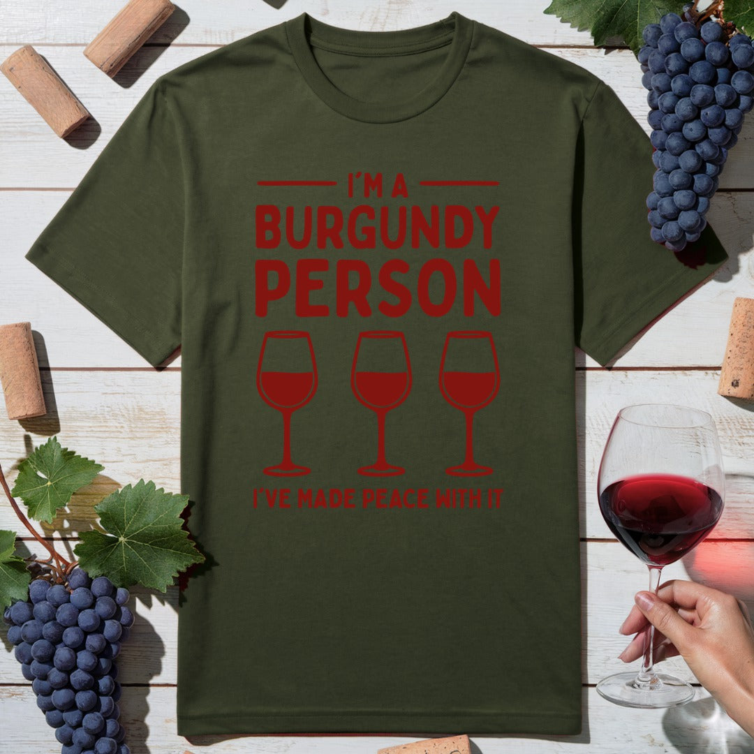 Burgundy Person T-Shirt