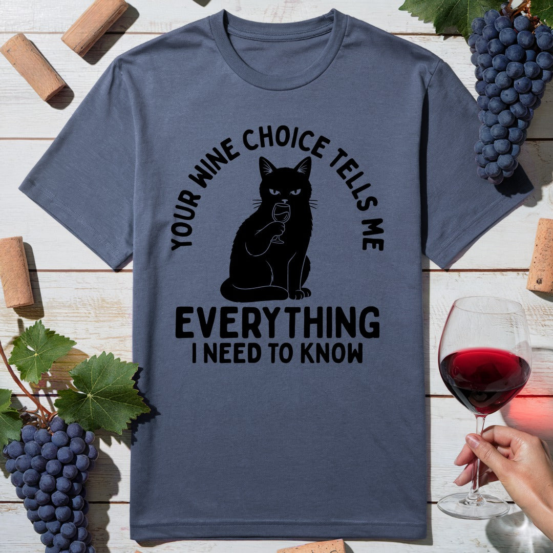Cat Wine Choice T-Shirt