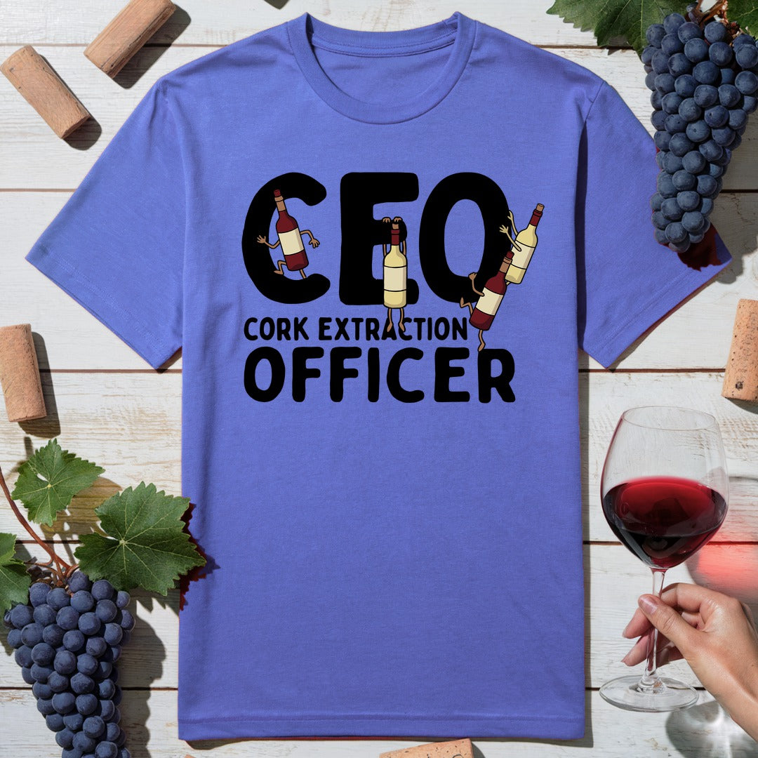 Cork Extraction Wine T-Shirt