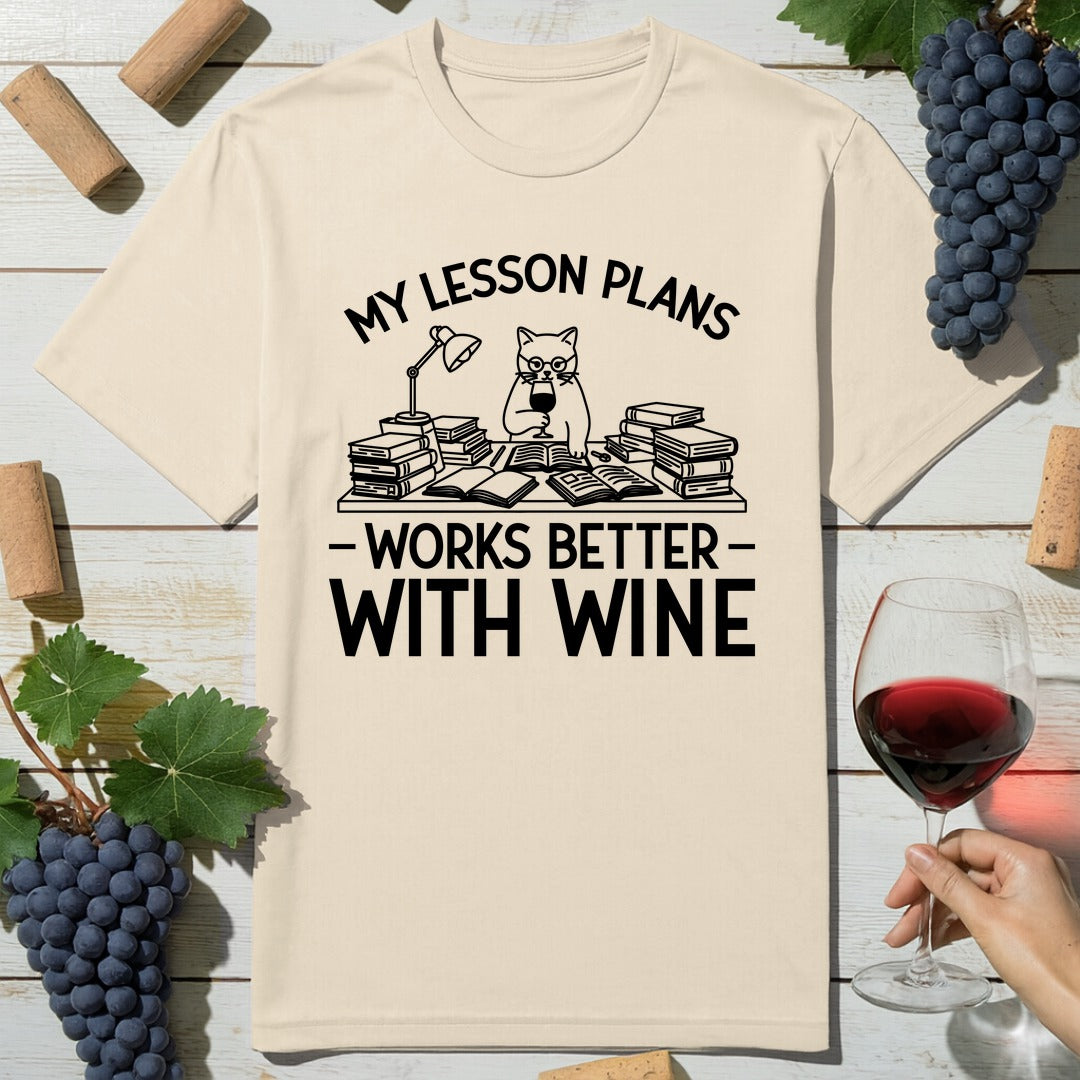 Lesson Plan Wine T-Shirt