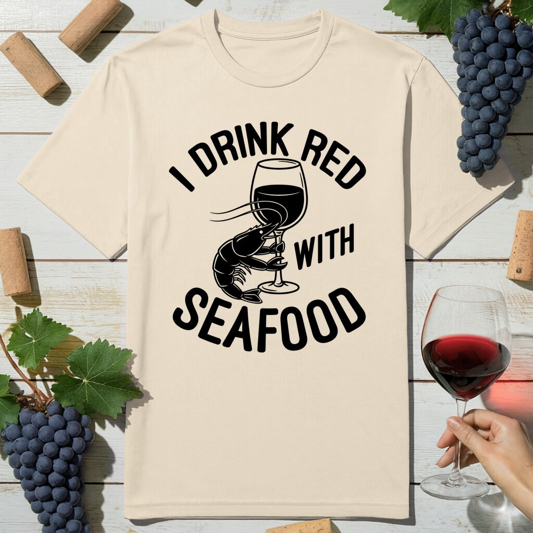 Red With Seafood T-Shirt