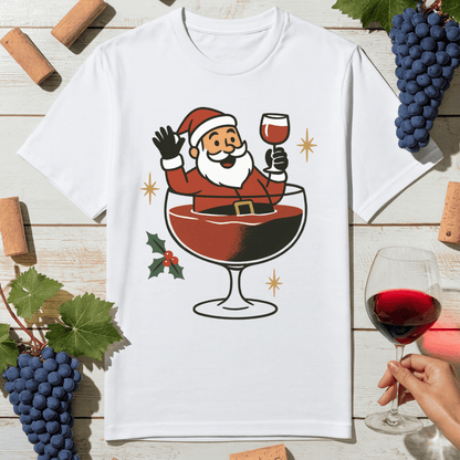 Santa Wine Bath T-Shirt