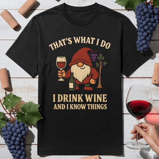 Wine Gnome Wisdom T-Shirt