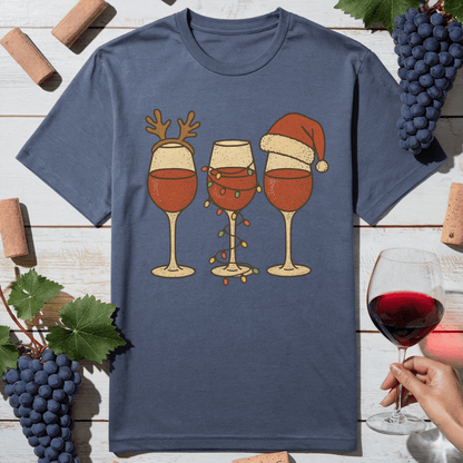 Christmas Wine Trio T-Shirt