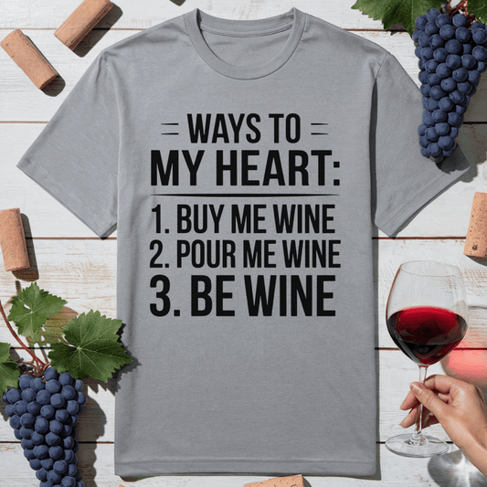 Wine Wins Hearts T-Shirt