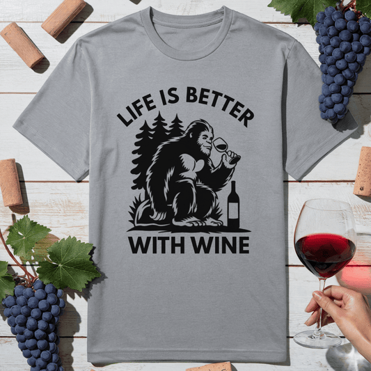 Wine and Sasquatch T-Shirt