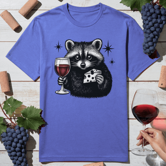 Wine & Cheese Raccoon T-Shirt