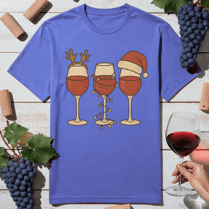 Christmas Wine Trio T-Shirt