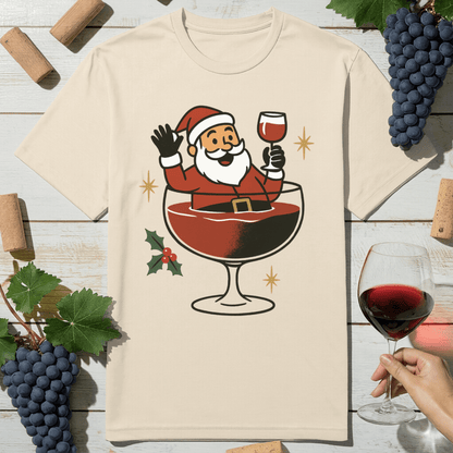 Santa Wine Bath T-Shirt