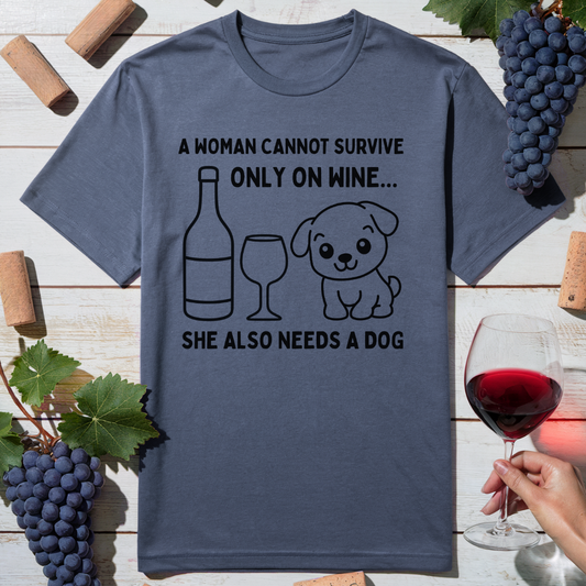 Wine and Dog T-Shirt