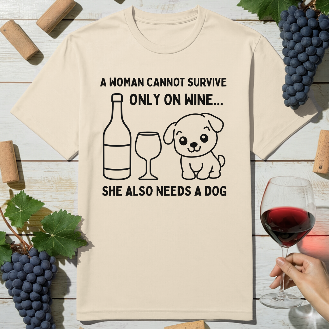 Wine and Dog T-Shirt