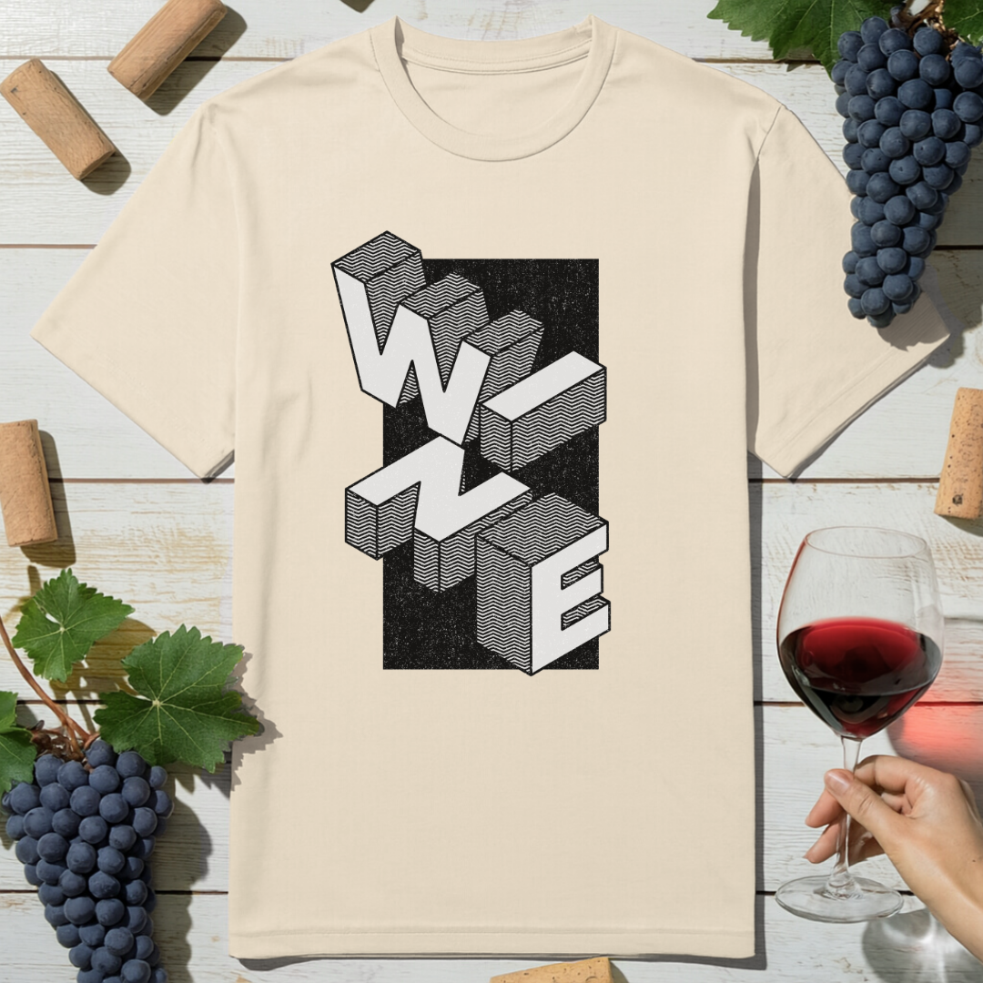 Geometric Wine T-Shirt