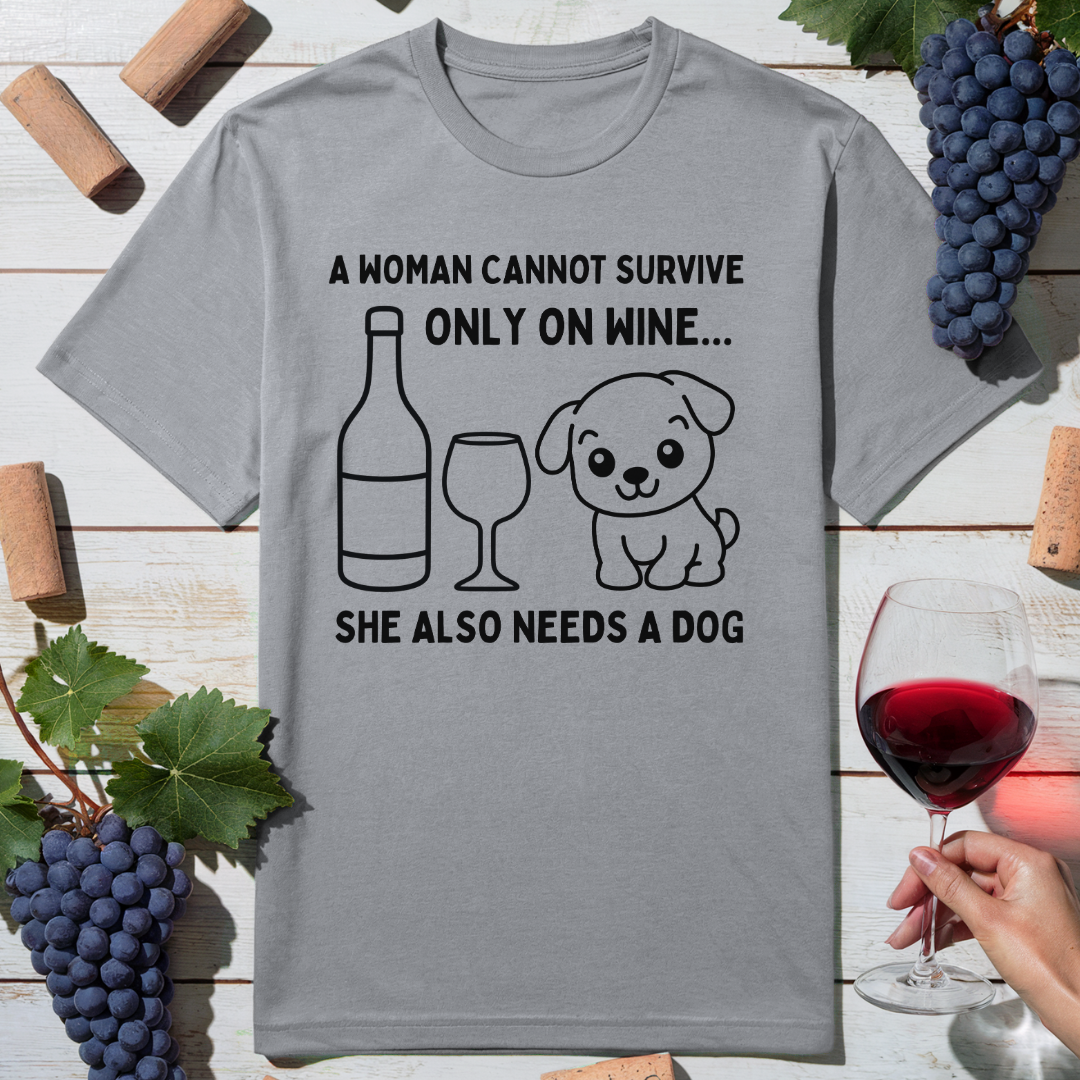 Wine and Dog T-Shirt