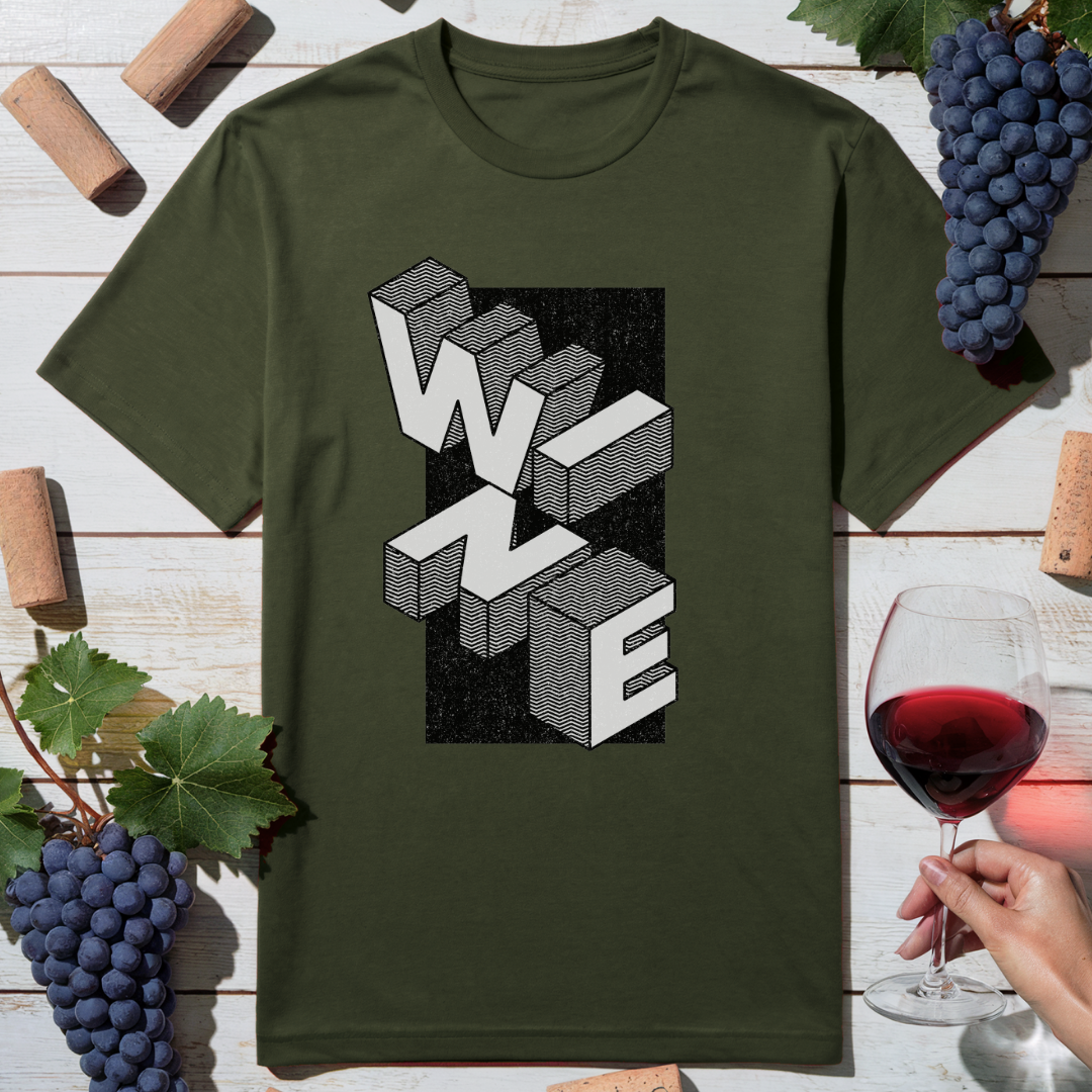 Geometric Wine T-Shirt