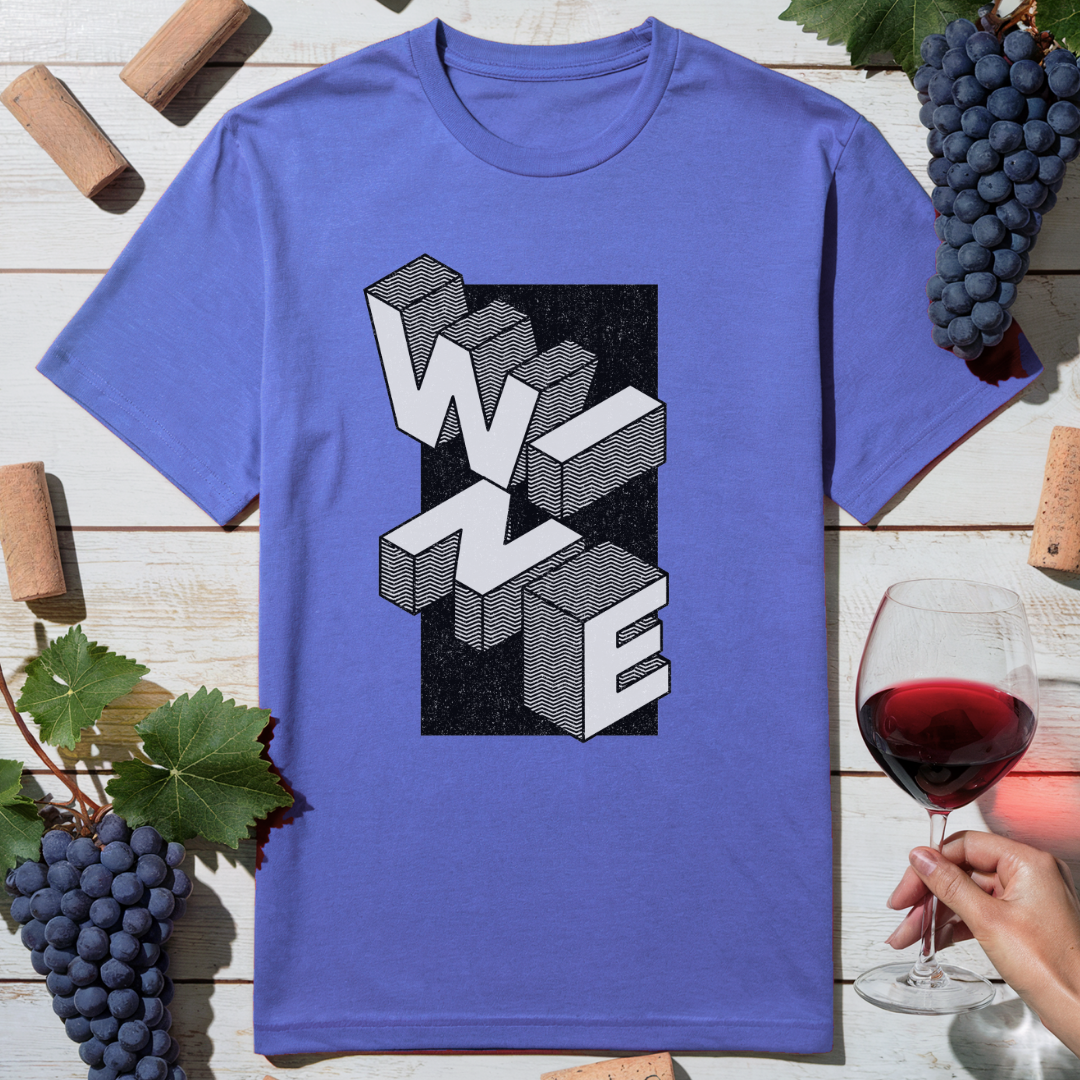 Geometric Wine T-Shirt