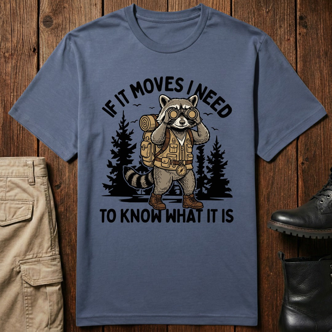 Binocular Raccoon T-Shirt