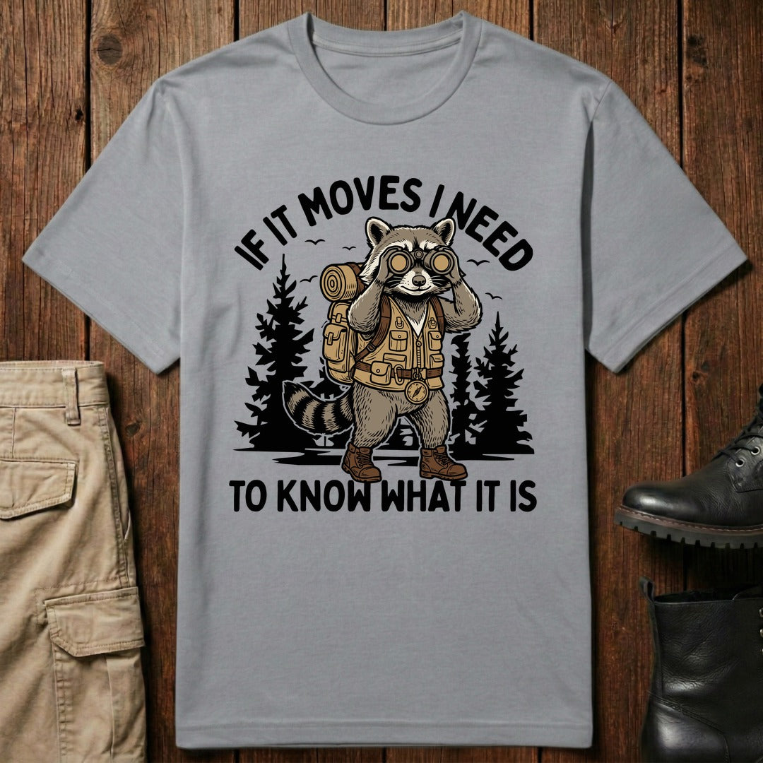 Binocular Raccoon T-Shirt