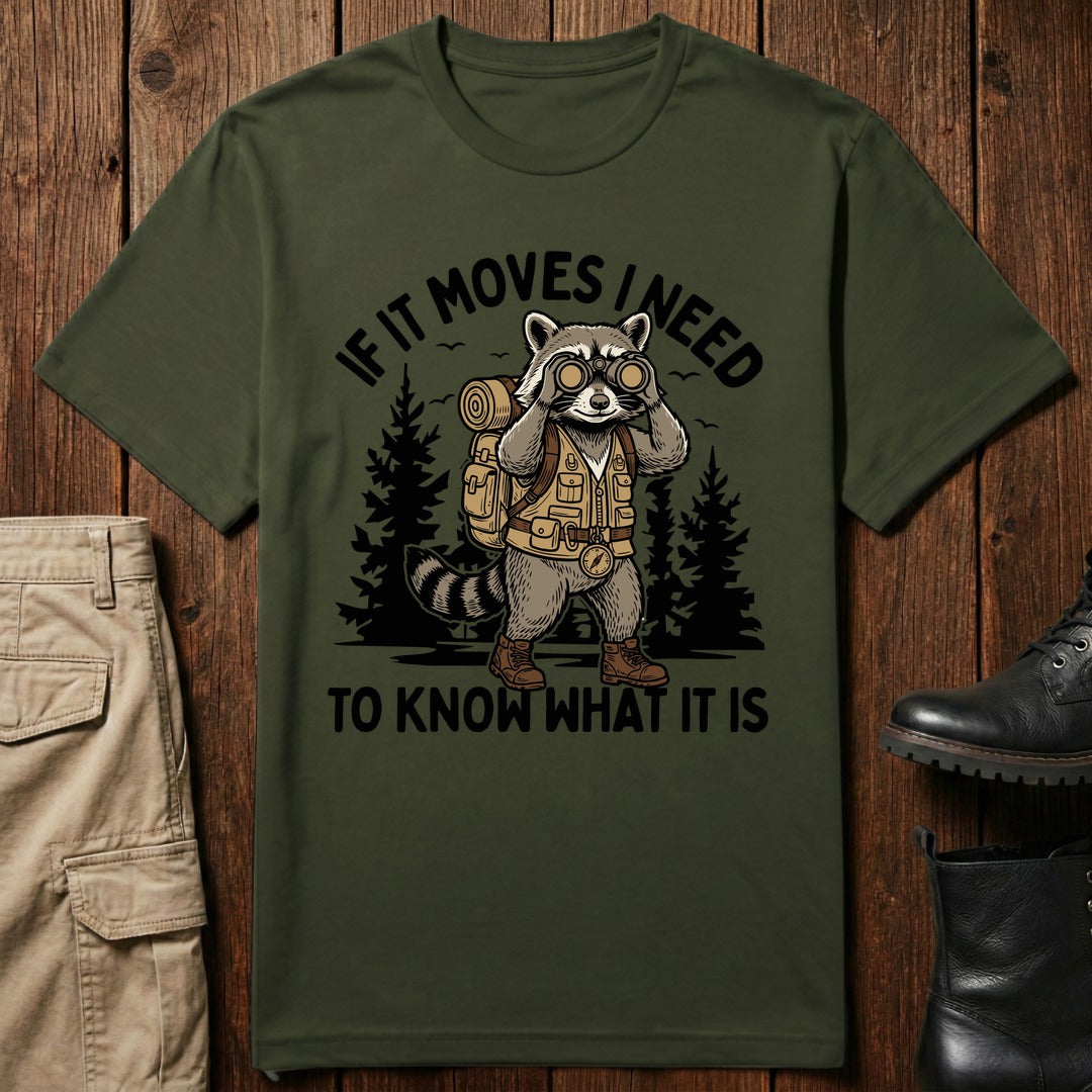 Binocular Raccoon T-Shirt