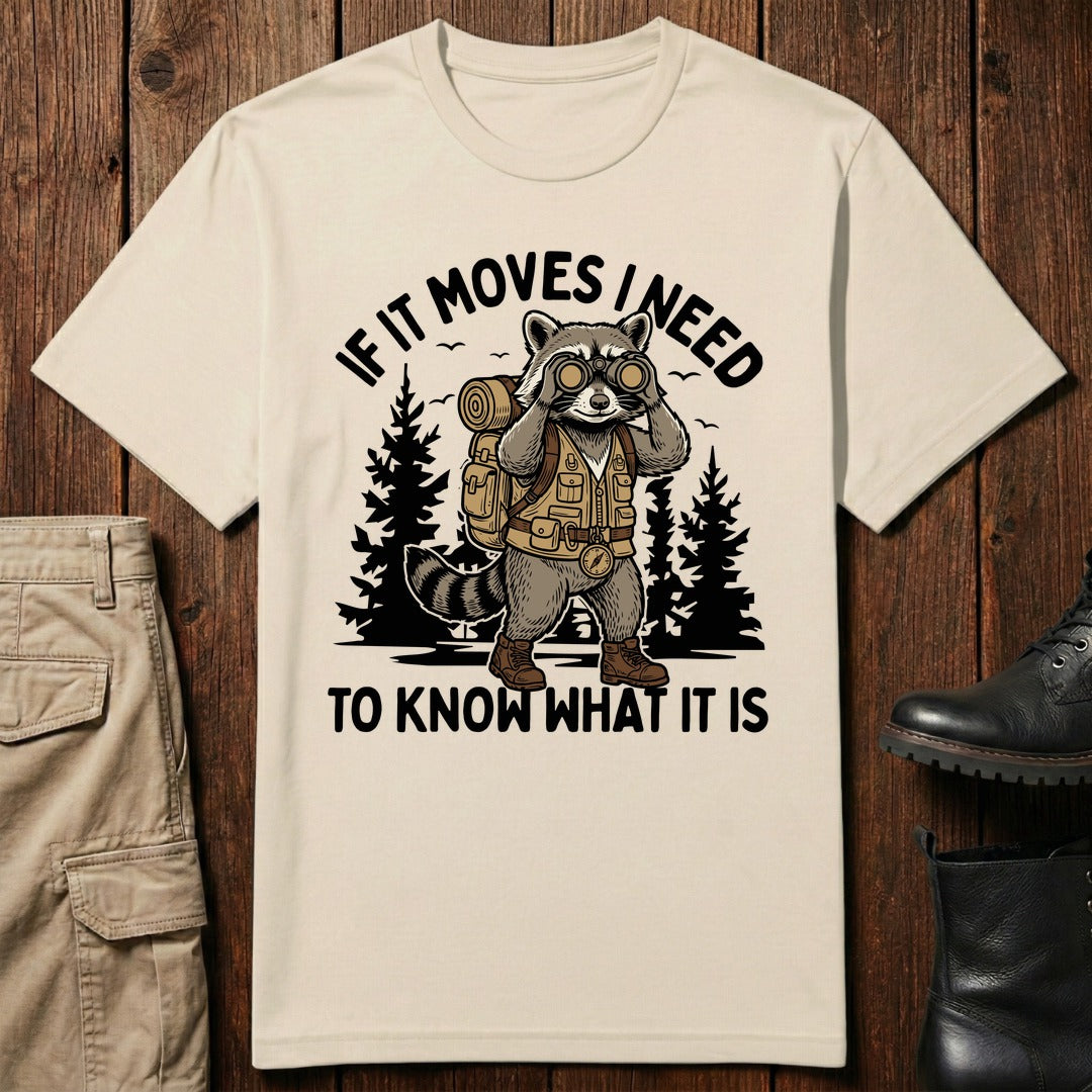 Binocular Raccoon T-Shirt