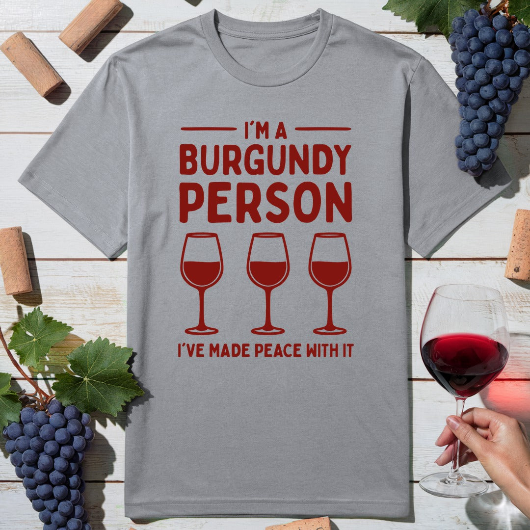 Burgundy Person T-Shirt