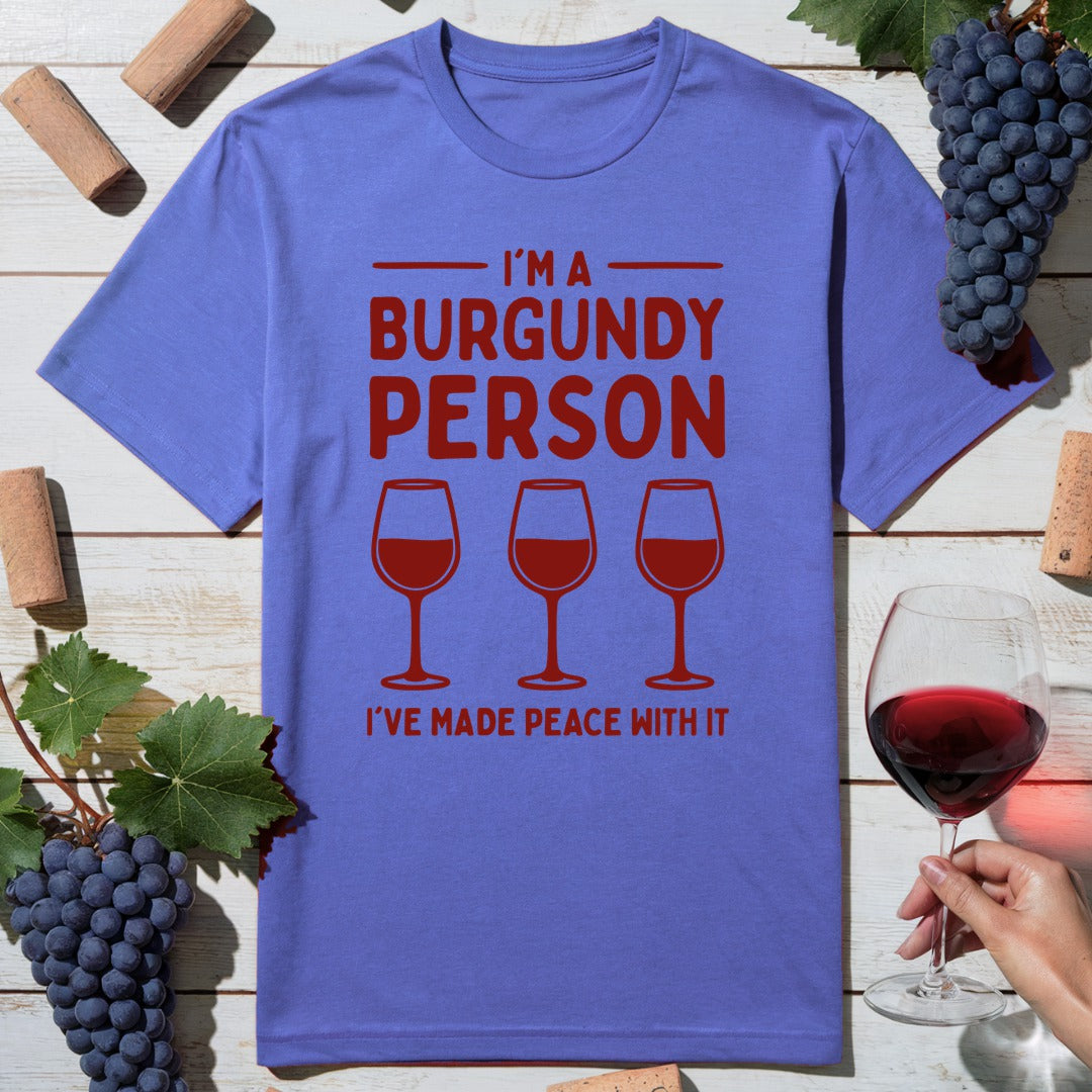 Burgundy Person T-Shirt