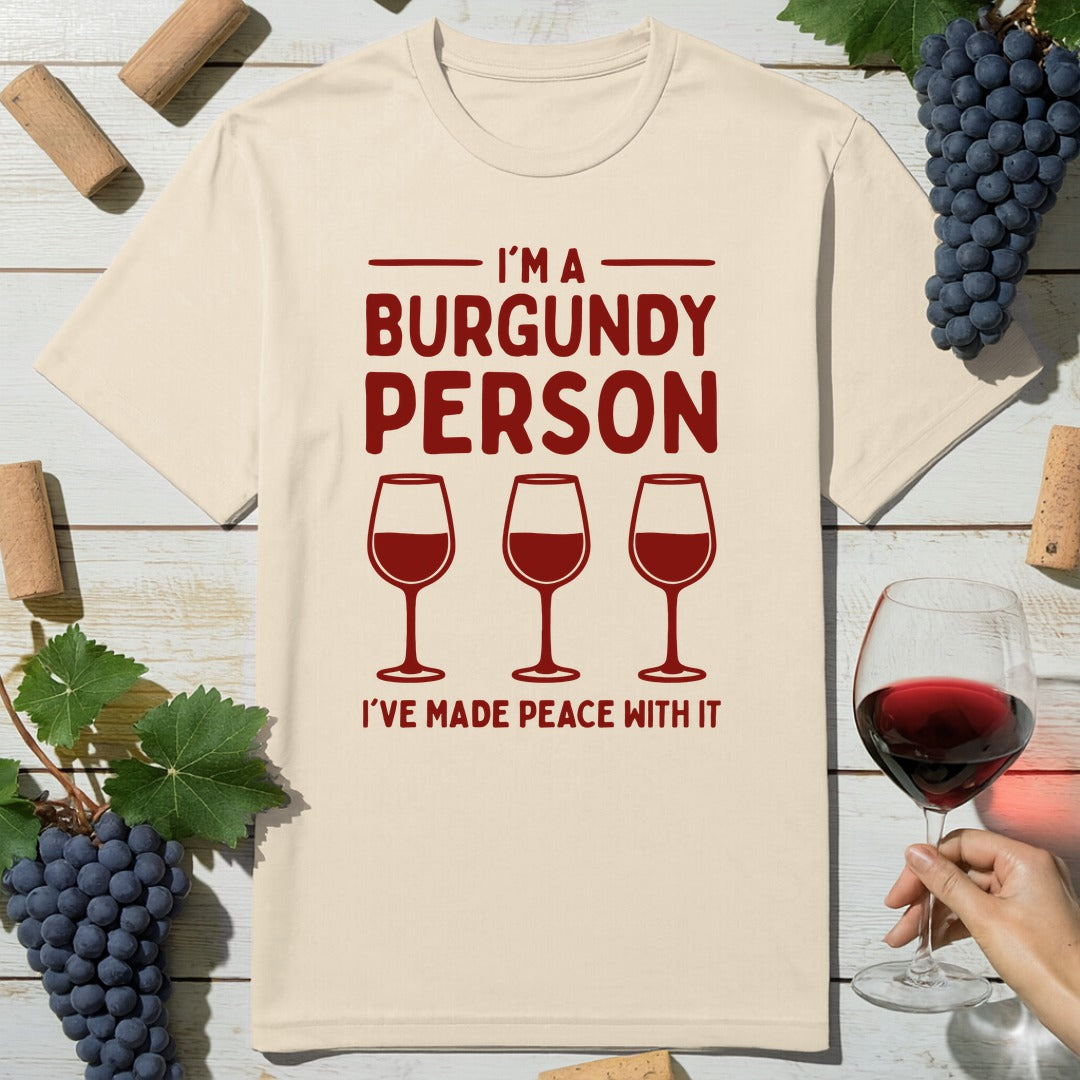 Burgundy Person T-Shirt