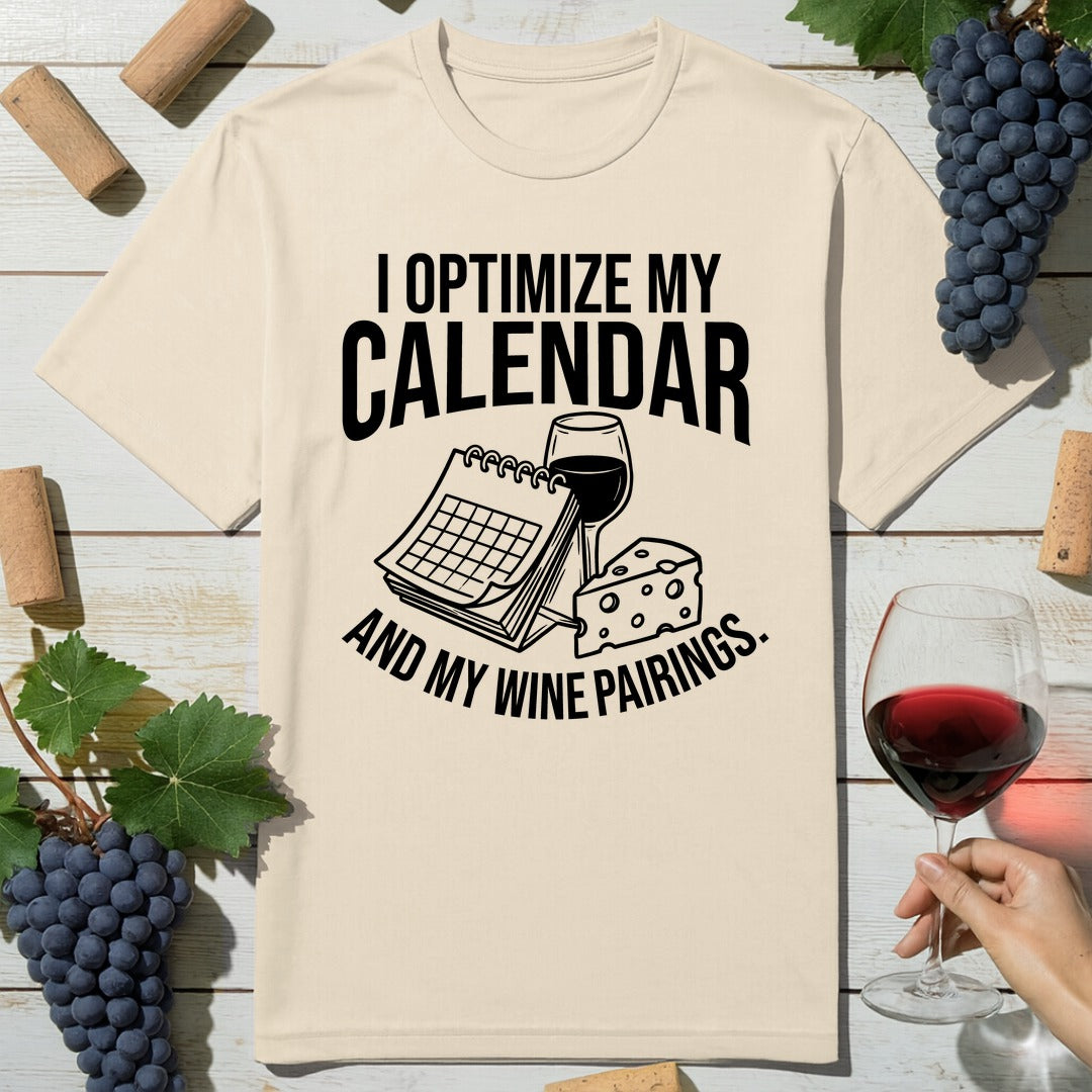 Calendar Wine Pairing T-Shirt